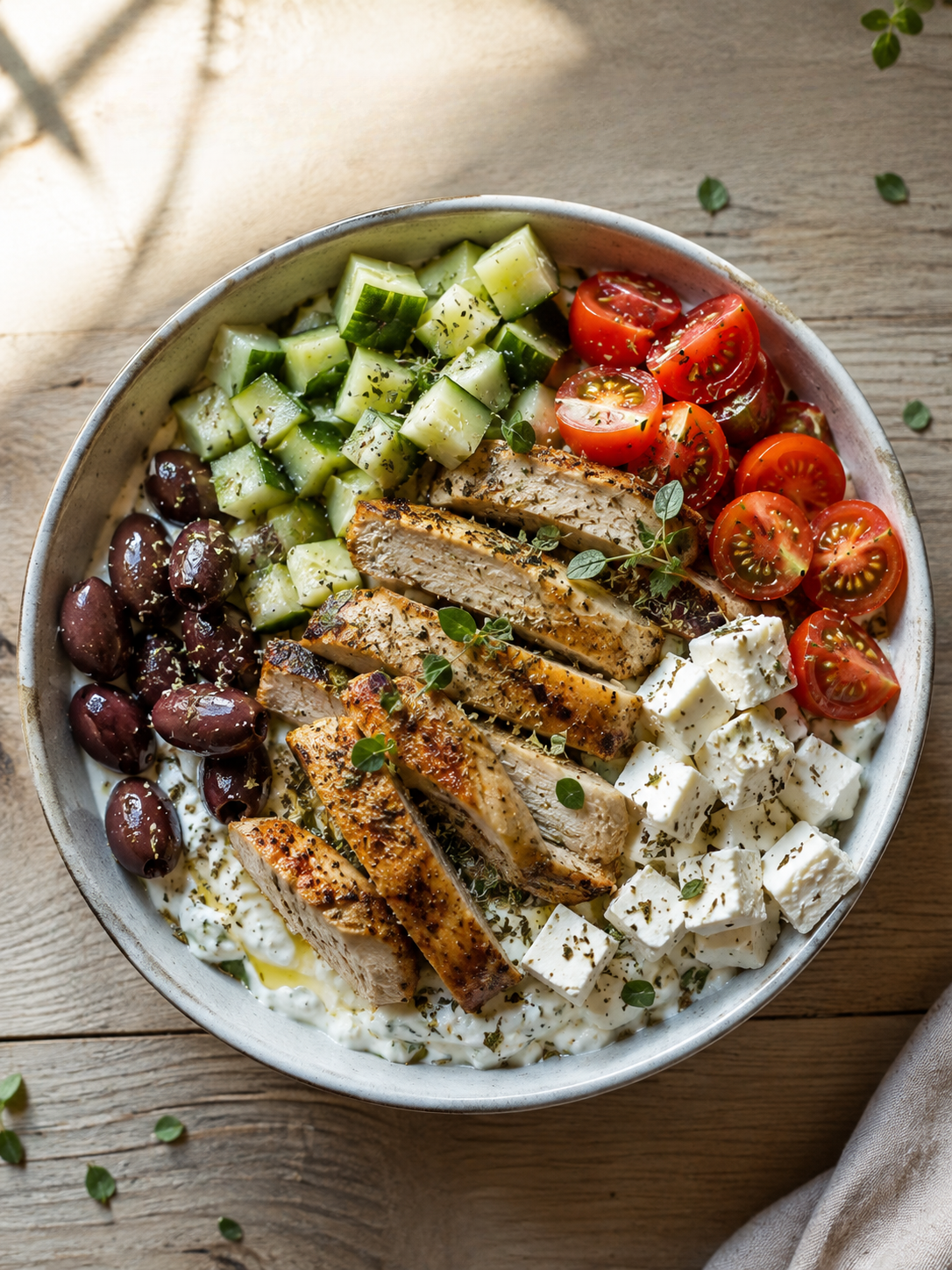 Greek Chicken Protein Bowl