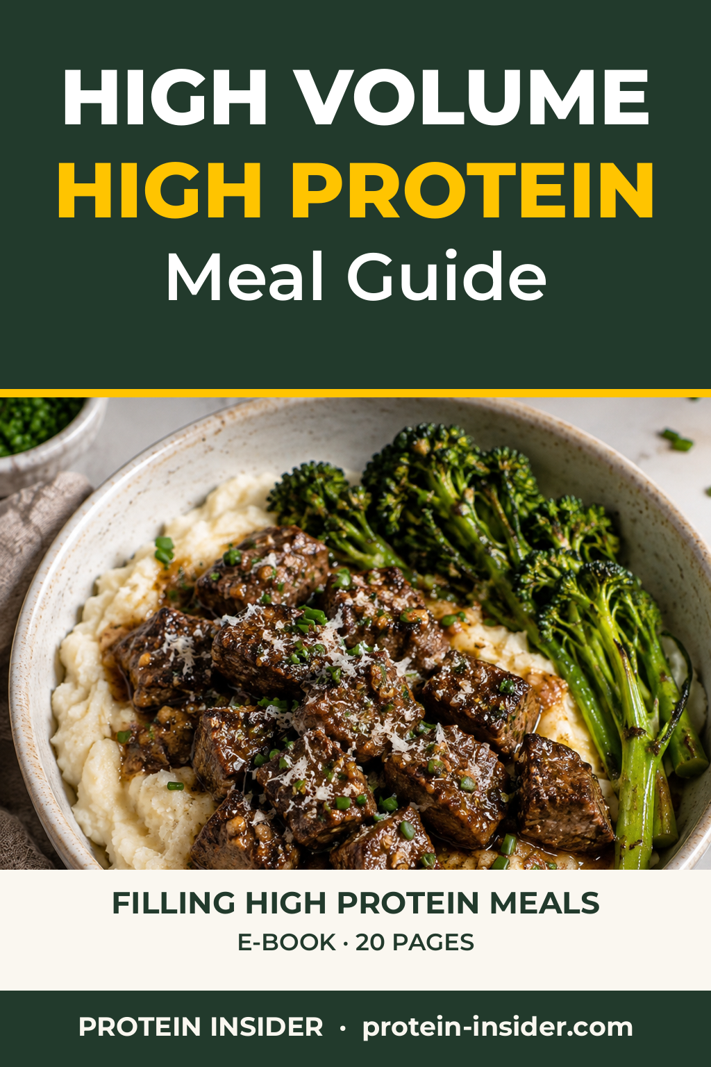 High Volume High Protein Meal Guide