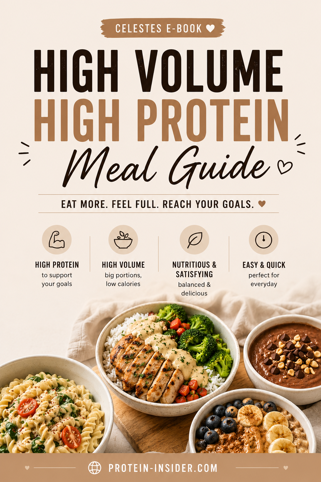 High Volume High Protein Meal Guide