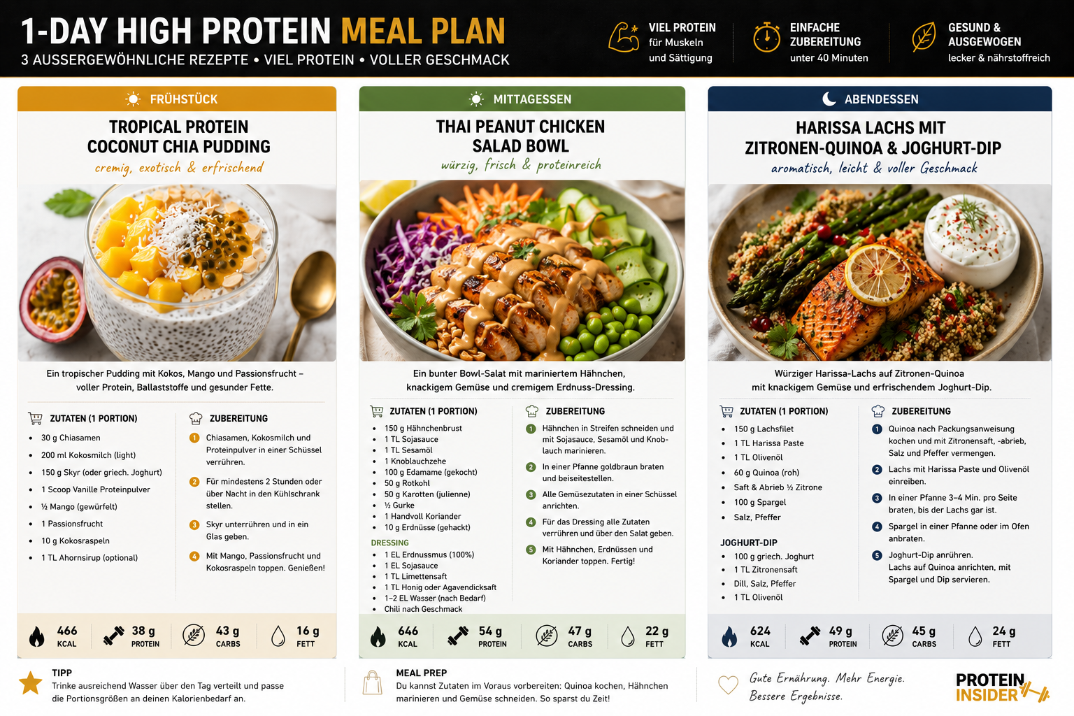 1-Day High Protein Meal Plan preview